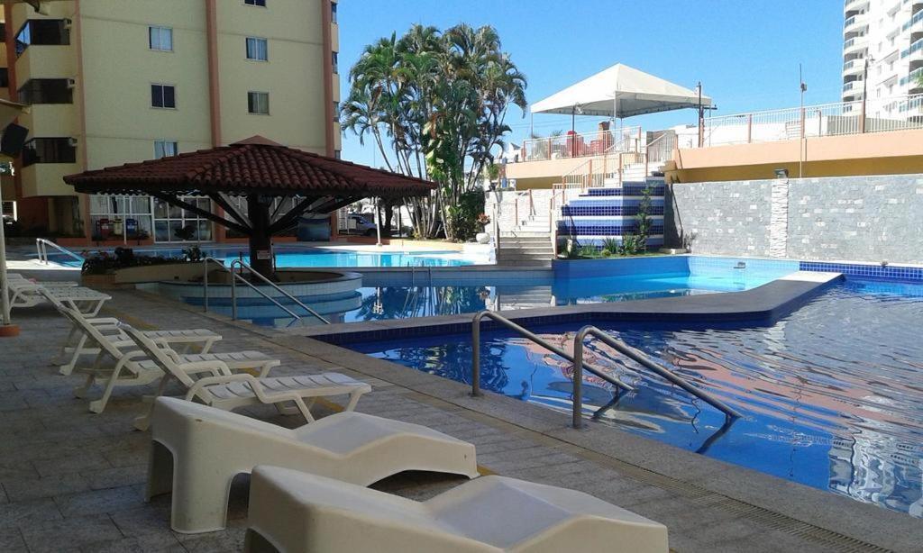 Caldas Novas - Go - Apartamento Parque Das Aguas Quentes Bloco 1 - Em Frente Clube Prive Exterior foto